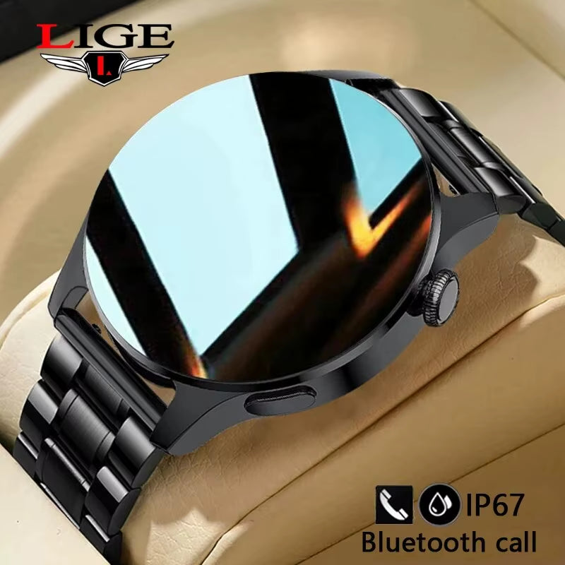 2024 Bluetooth Call Smart Watch Men Full Touch Sport Fitness Watches Men Waterproof Heart Rate Smartwatch Man Android IOS