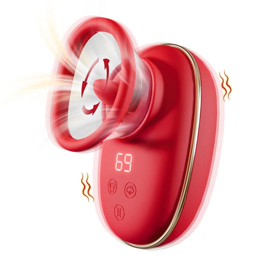 Adult Toys for Women Sucking Vibrator, 3 Sucking, 9 Tongue Licking & Vibrating Female Sex Toys Vibrators Nipple Toys,Rose Sex Toys for Women Pleasure