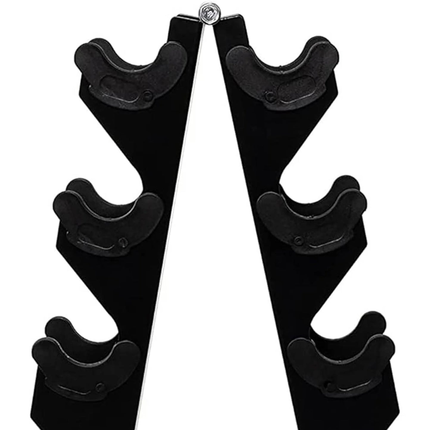Fitness 76 Lb Neoprene Coated Dumbbell Set W/ Stand, Multicolor
