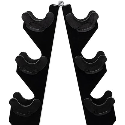 Fitness 76 Lb Neoprene Coated Dumbbell Set W/ Stand, Multicolor