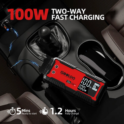 3000A Car Jump Starter 16000Mah Power Bank Portable Charger Booster 12V Auto Starting Device Emergency Battery Starter