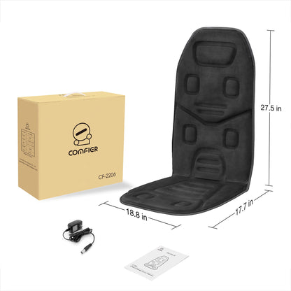 Motors Massage Seat Cushion with 3 Level Heating Pad, Back Massager Chair Pad, Gifts